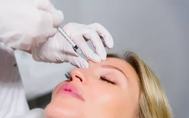 Ботокс в лоб и межбровье